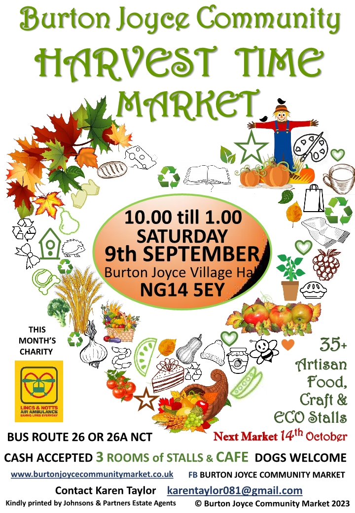 Burton Joyce Community Harvest Time Market Burton Joyce